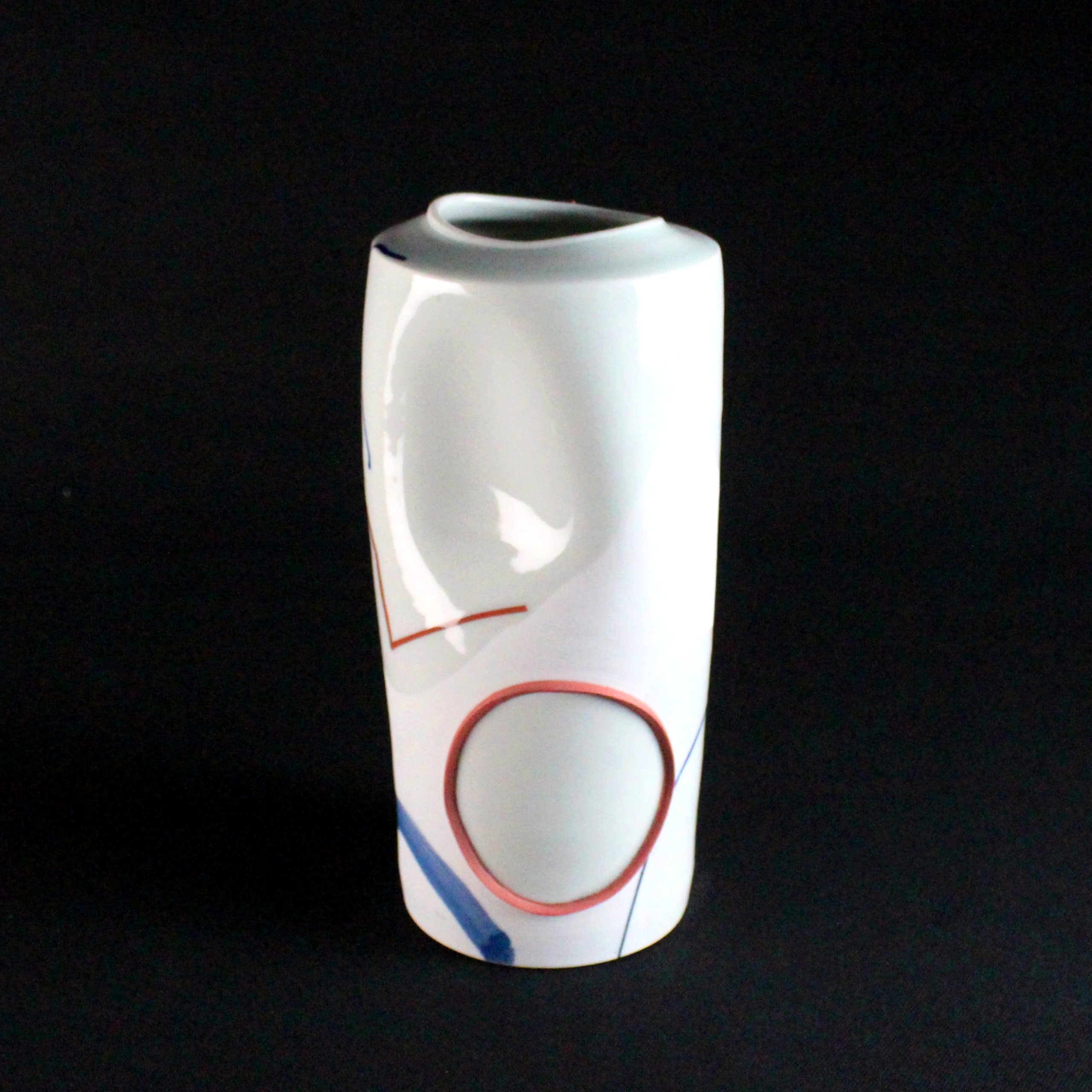 Tall Vase with Red Circle&nbsp;by Adam Frew