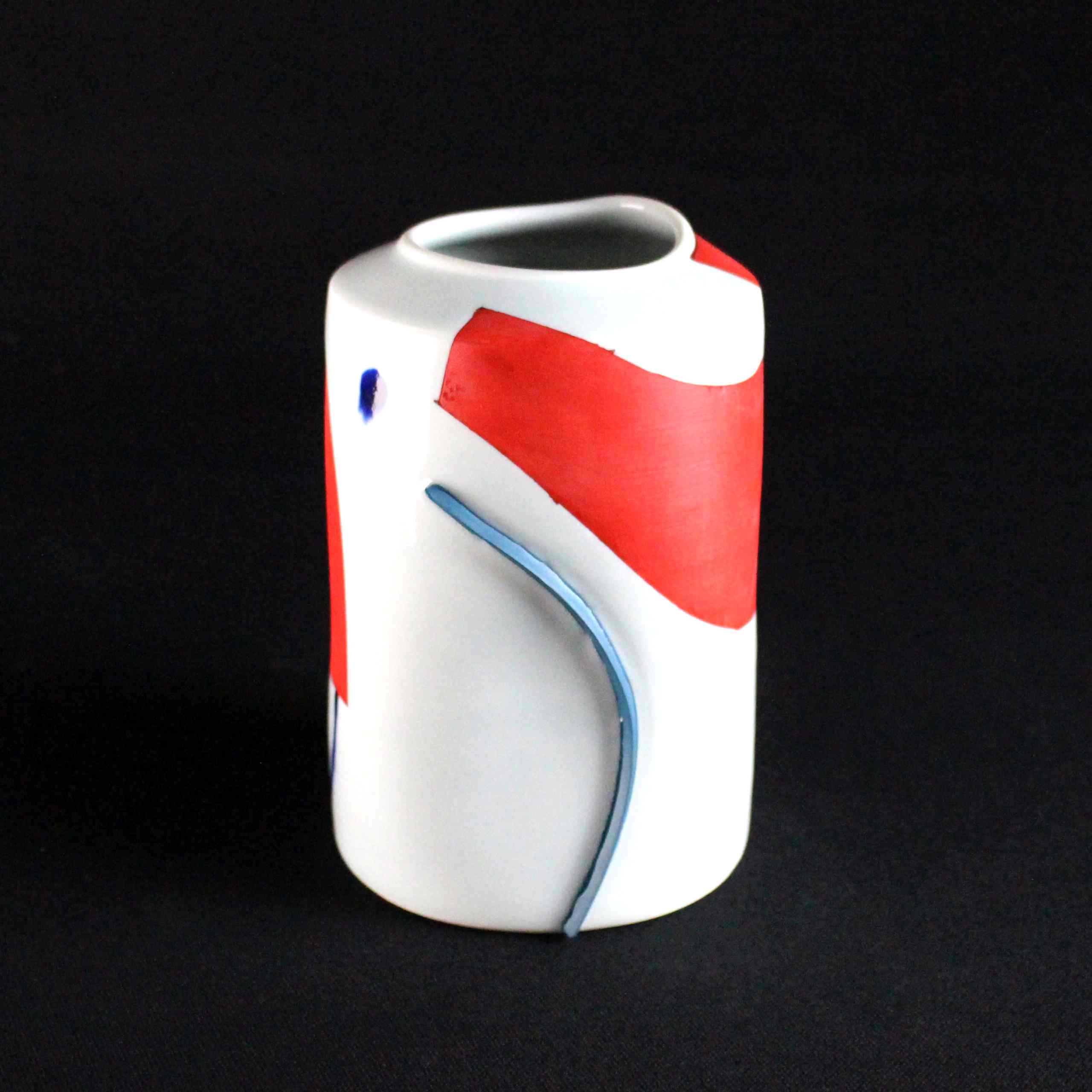 Medium Vase with Red by Adam Frew