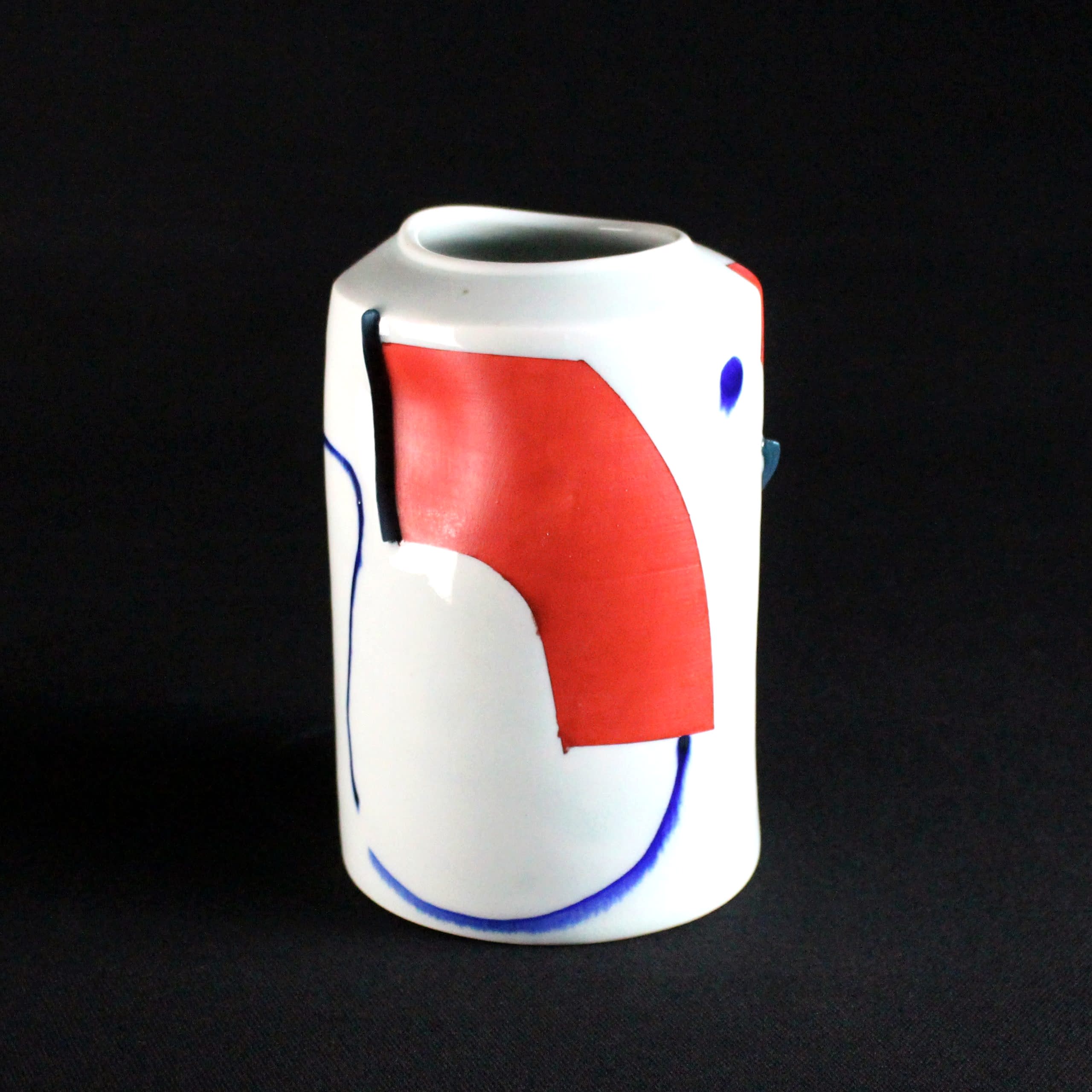 Medium Vase with Red by Adam Frew