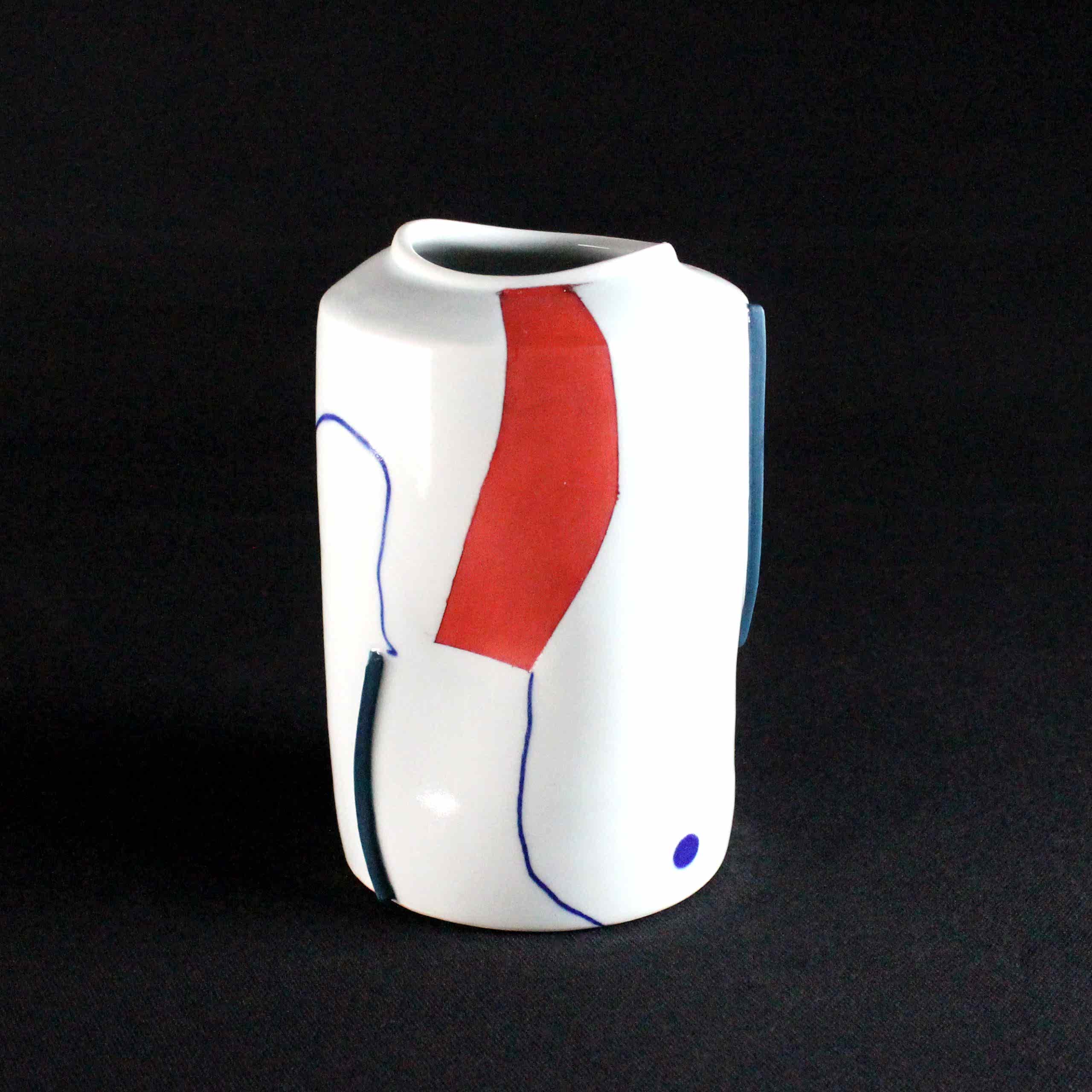 Medium Vase with Red by Adam Frew