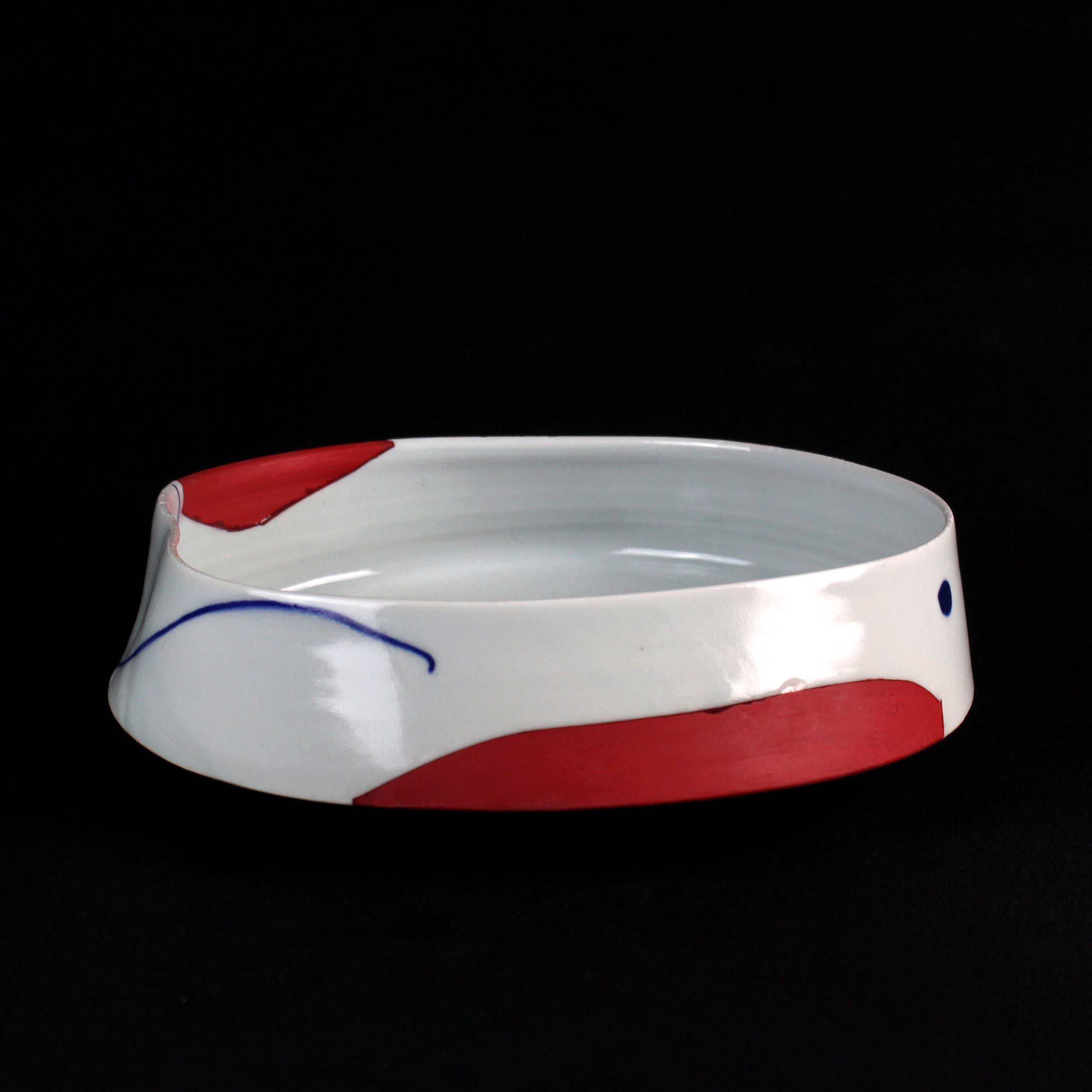 Large Altered Bowl in porcelain by Adam Frew