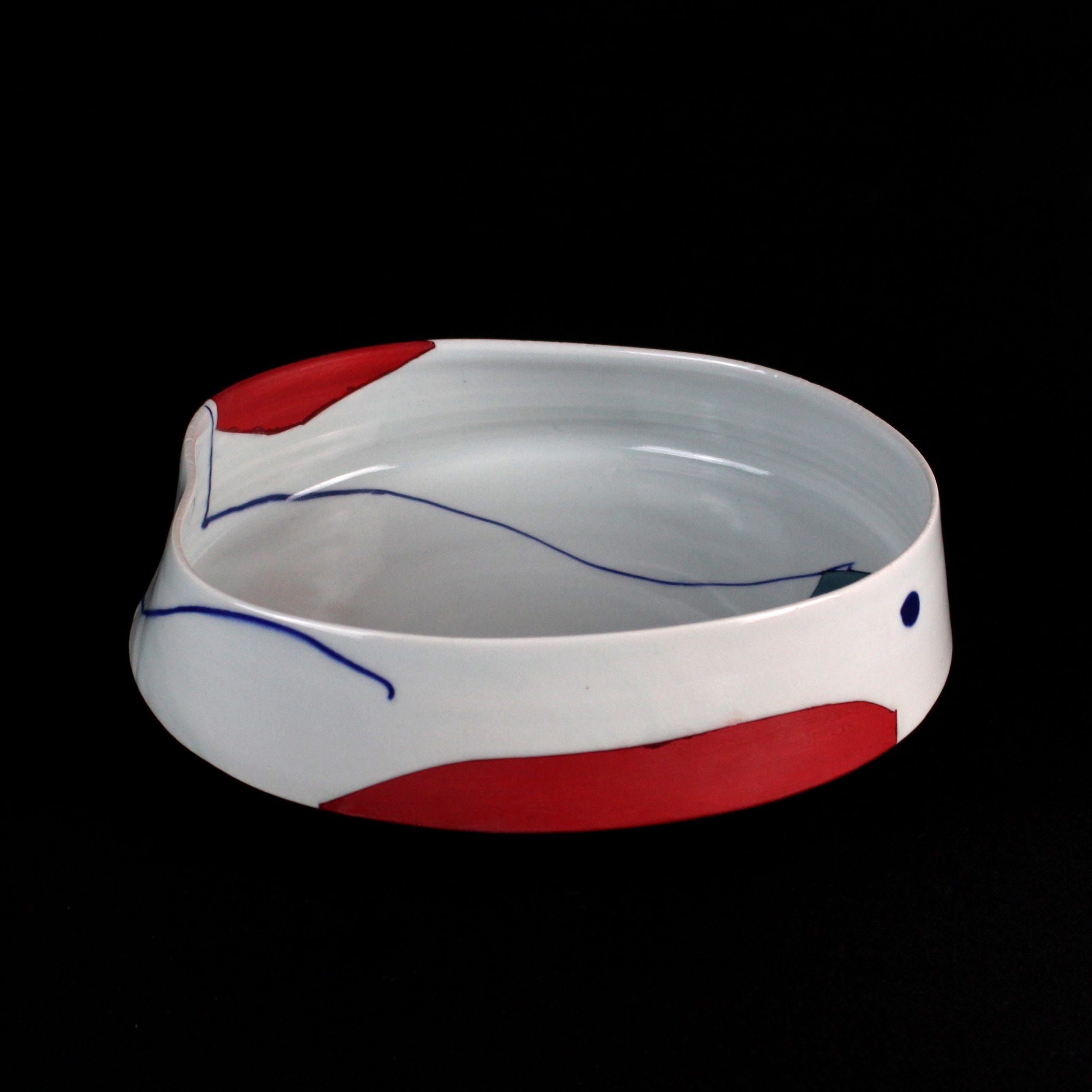 Large Altered Bowl in porcelain by Adam Frew
