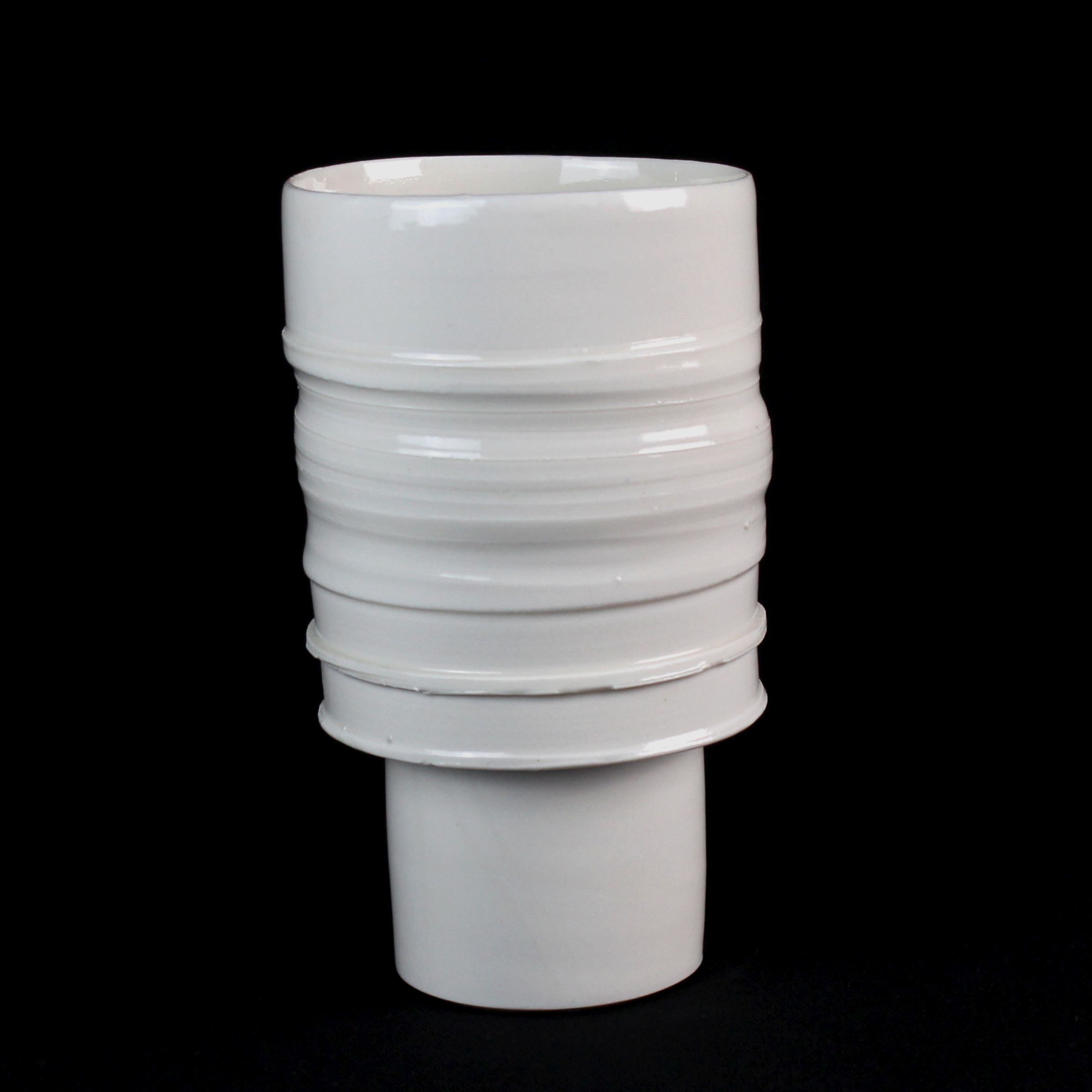 Tall Vessell in porcelain by Kevin Millward