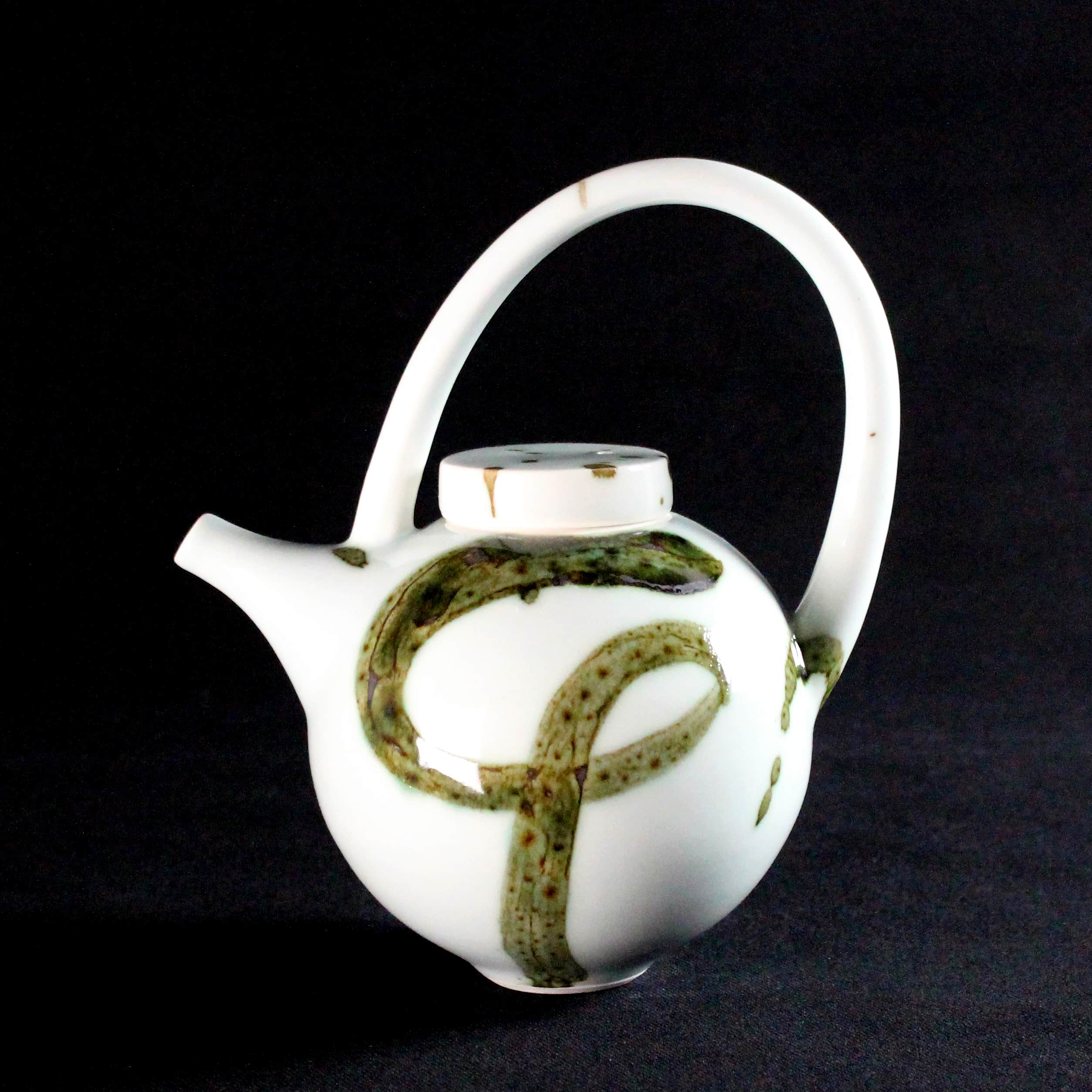 Small Round Teapot with Splash by Tricia Thom
