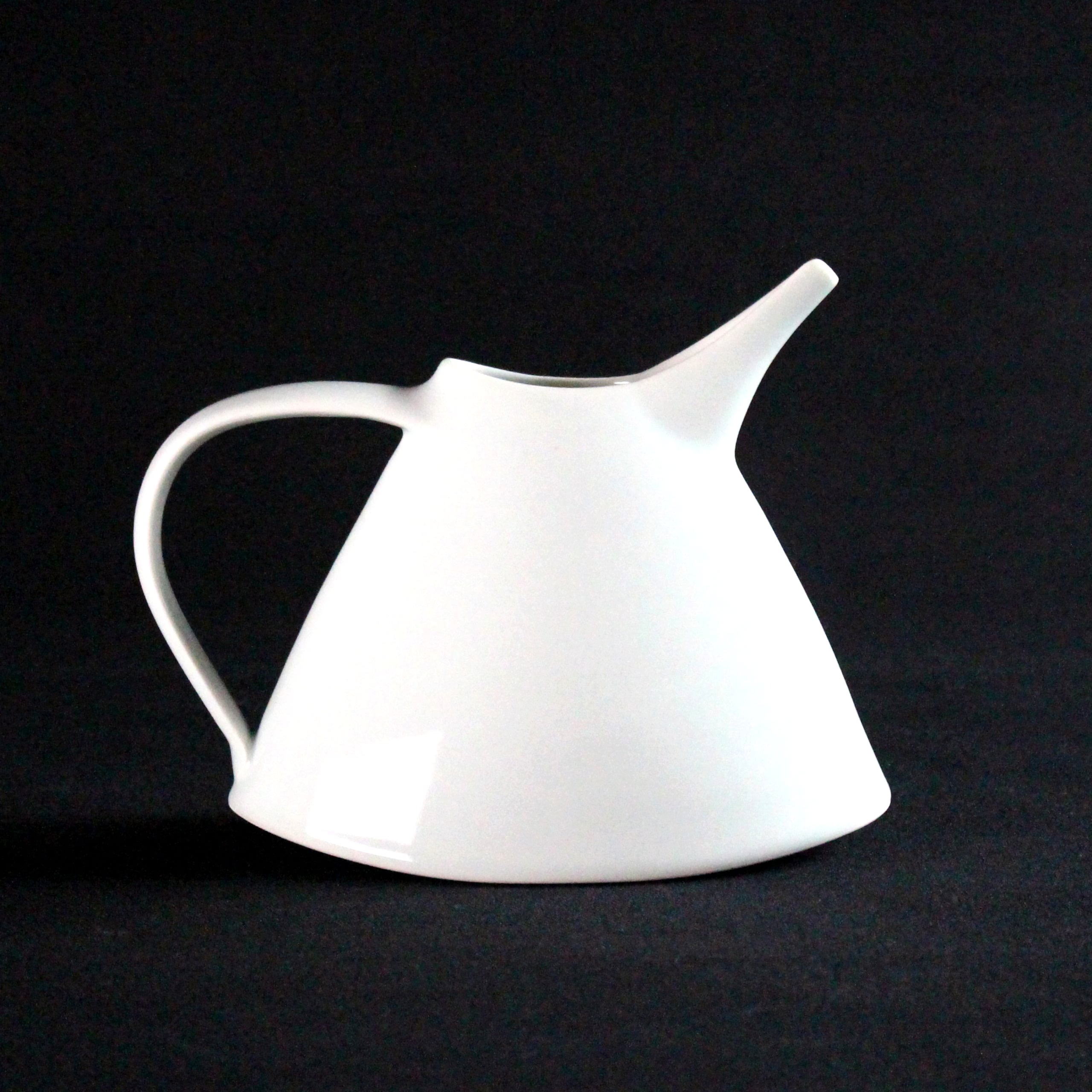 Small Oval Blue Jug in porcelain by Tricia Thom