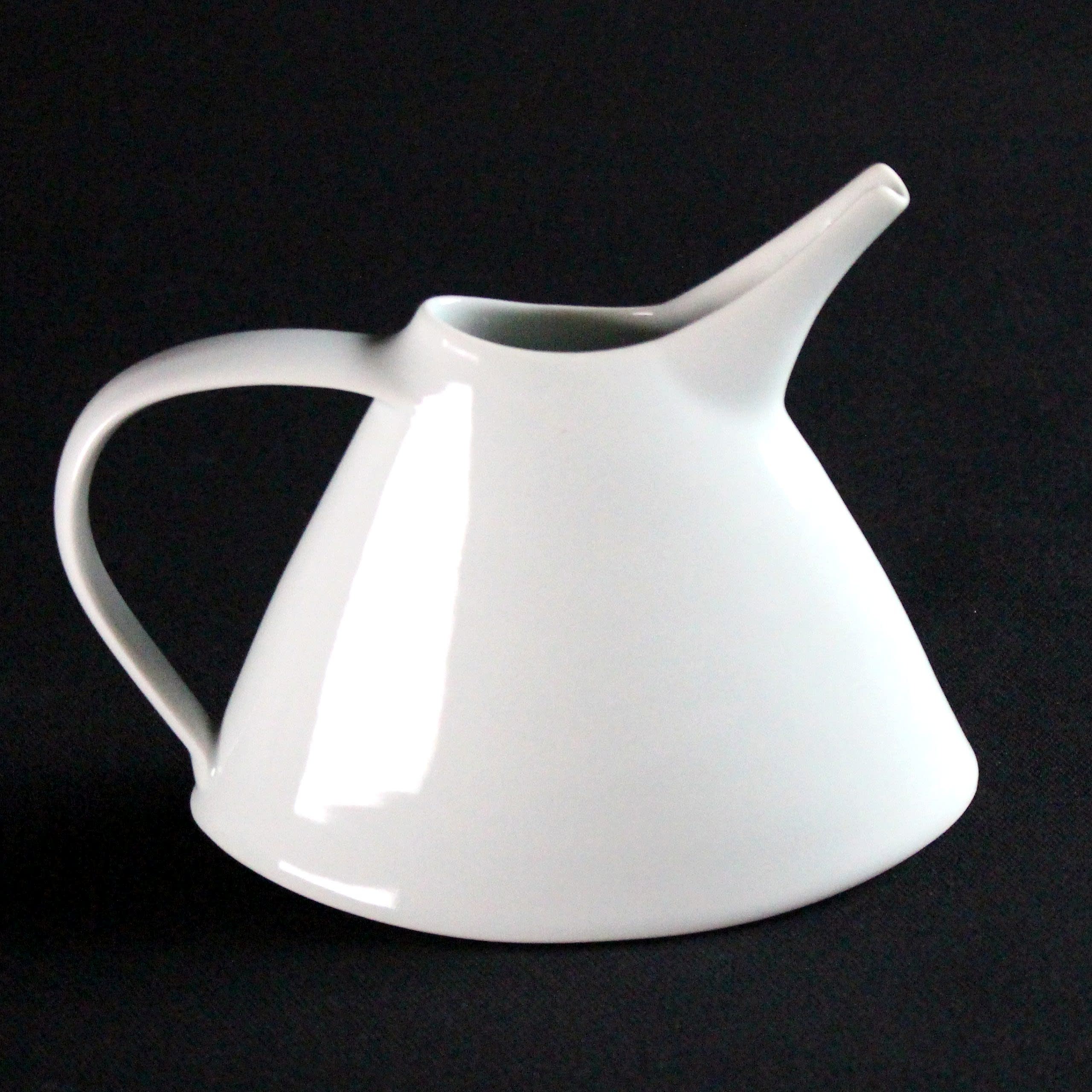 Small Oval Blue Jug in porcelain by Tricia Thom