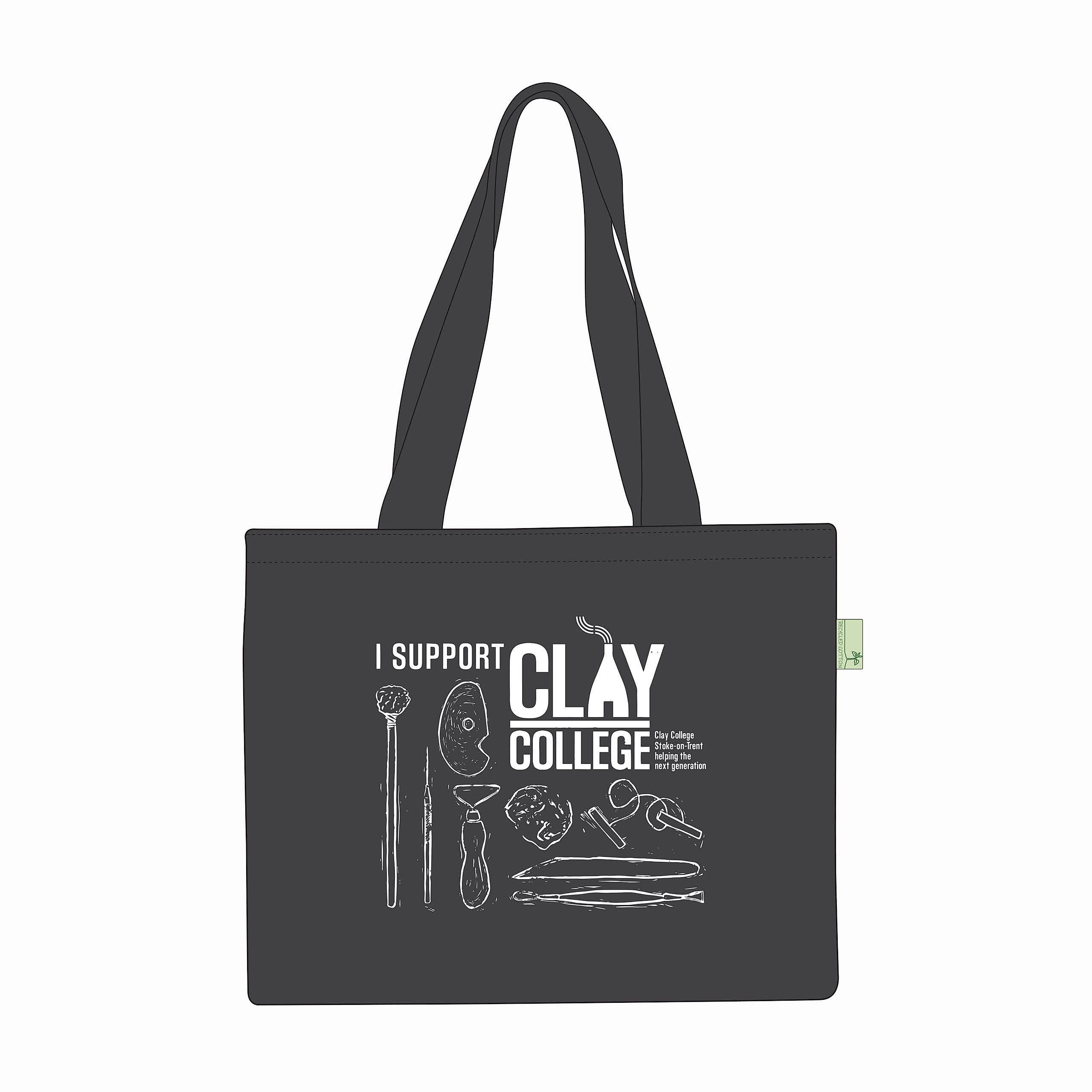 Clay College Tote Bag design image