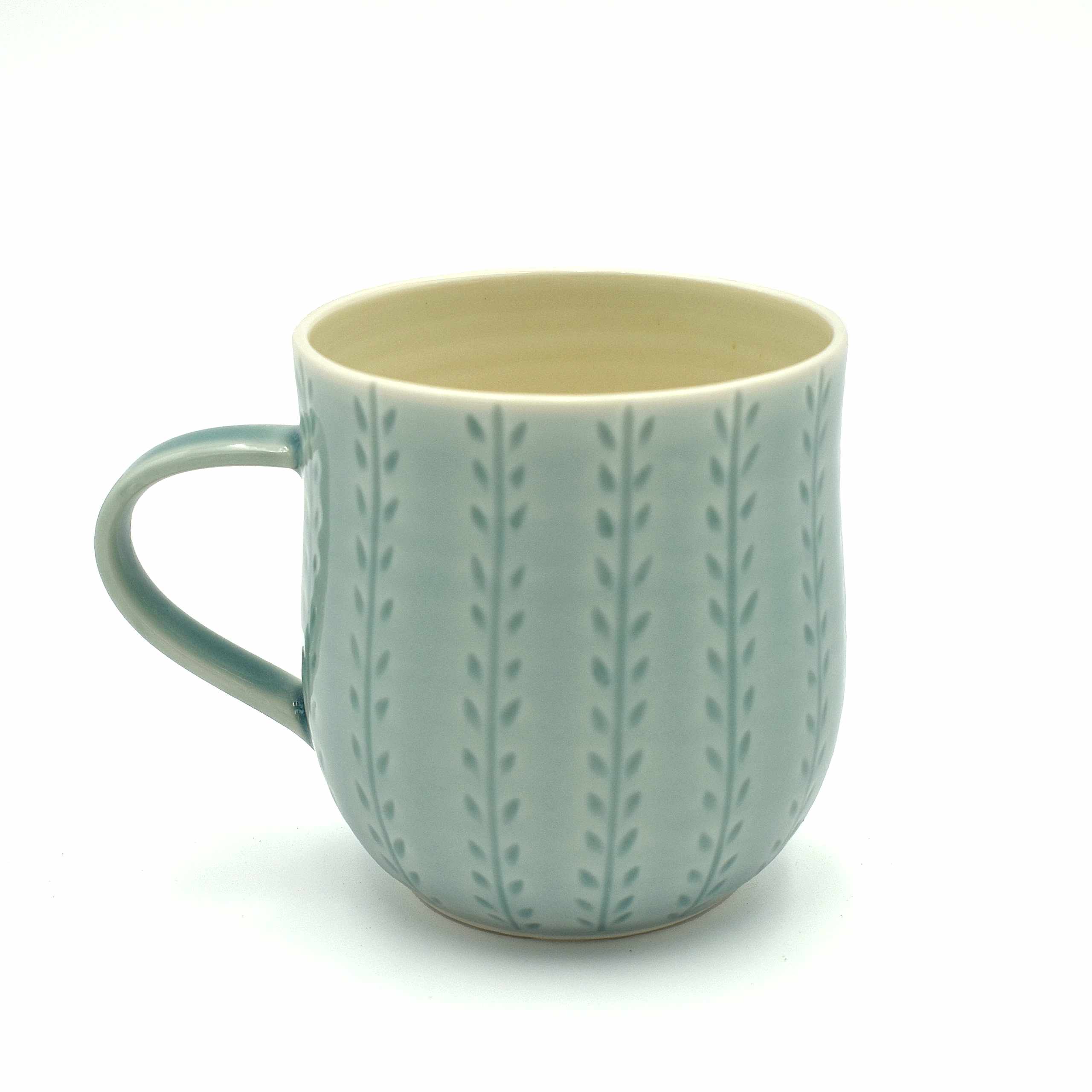 Light Blue Carved Cup by Sarah Went