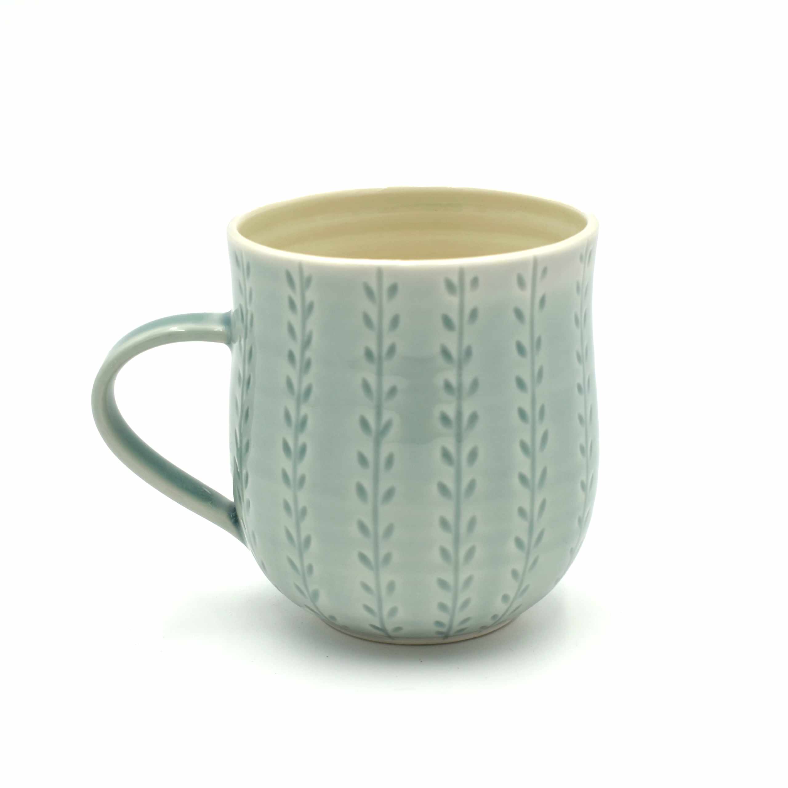 Light Blue Carved Cup by Sarah Went